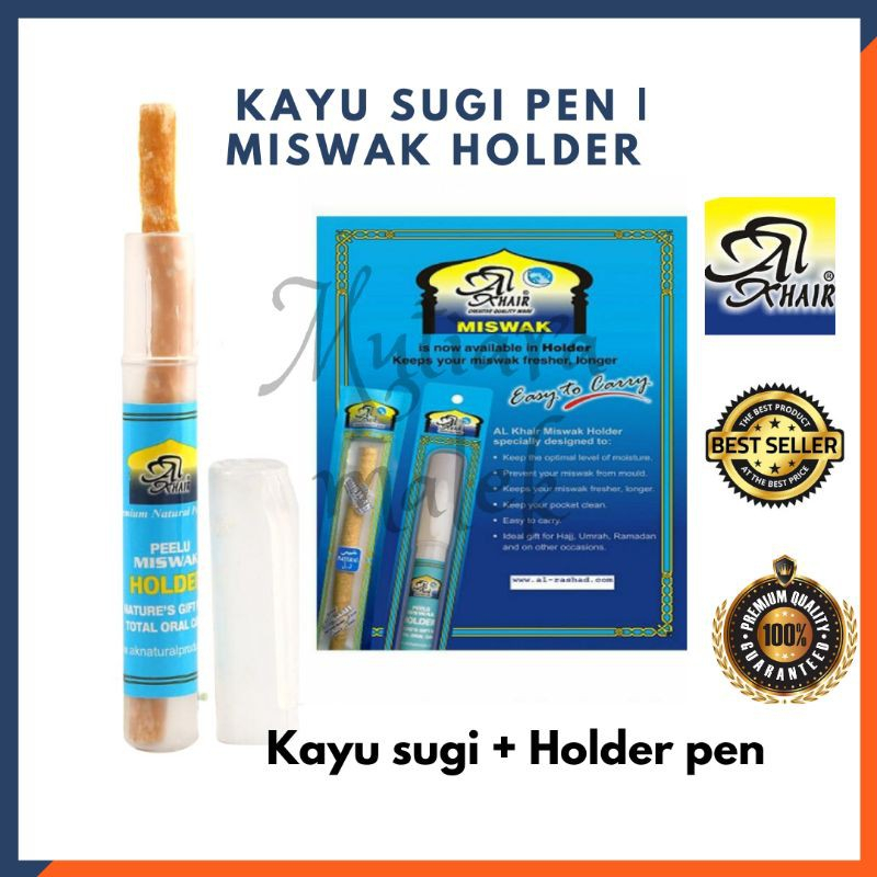 Miswak Kayu Sugi Pen Al Khair Miswak Holder Shopee Malaysia