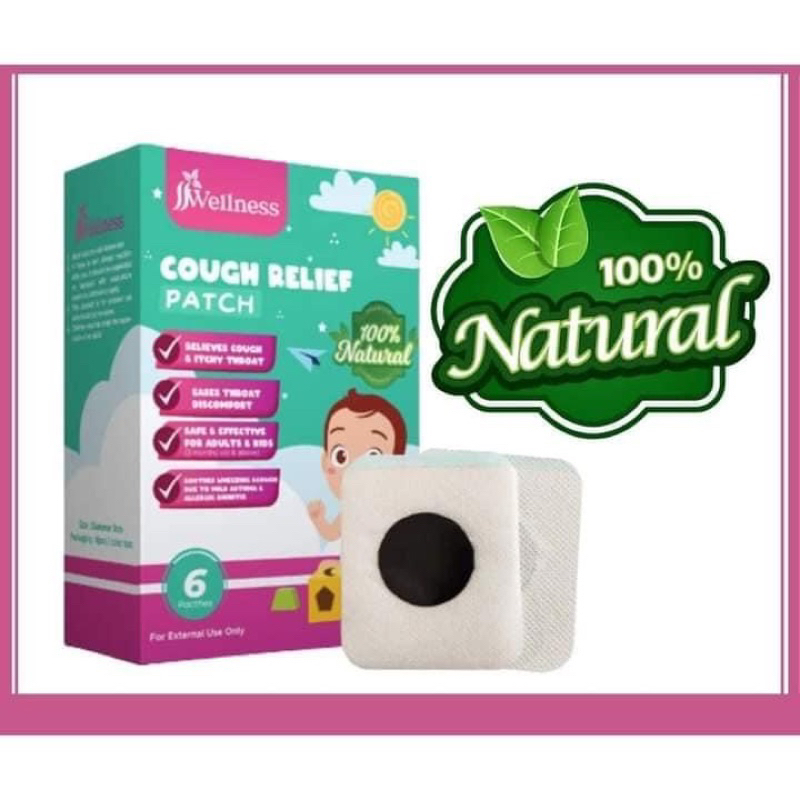 Cough Relief Patch No More Cough Byekough Natural Pelekat Batuk