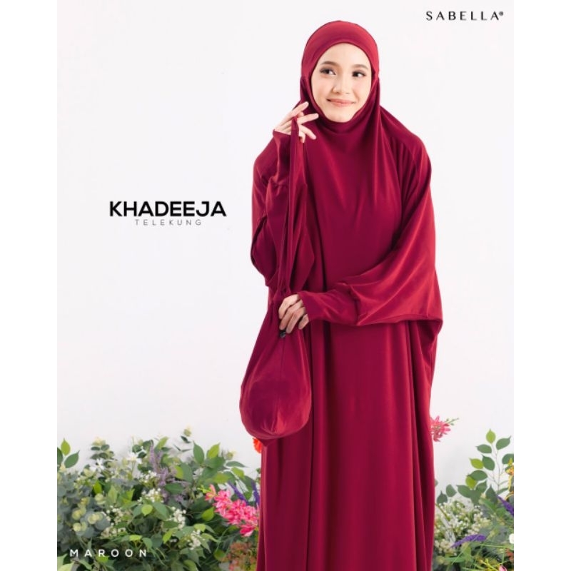 Telekung Khadeeja Sabella Telekung Travel One Piece Suit Ready Stock