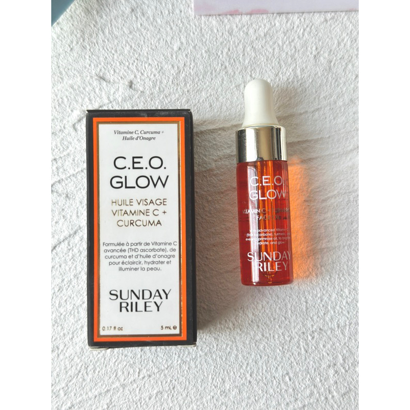 Travel Size Sunday Riley Ceo Glow Vitamin C Turmeric Face Oil Ml