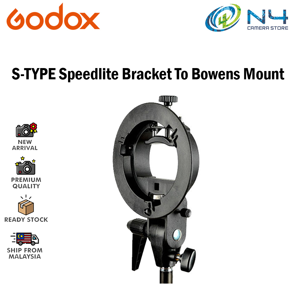 Godox S Type Speedlite Bracket To Bowens Mount Speedlite Flash To