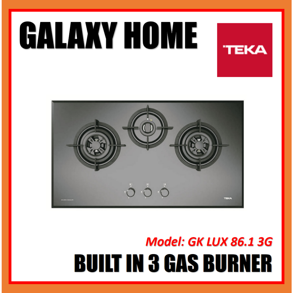 TEKA GK LUX 86 1 3G Built In 3 Burners Gas Hob Shopee Malaysia