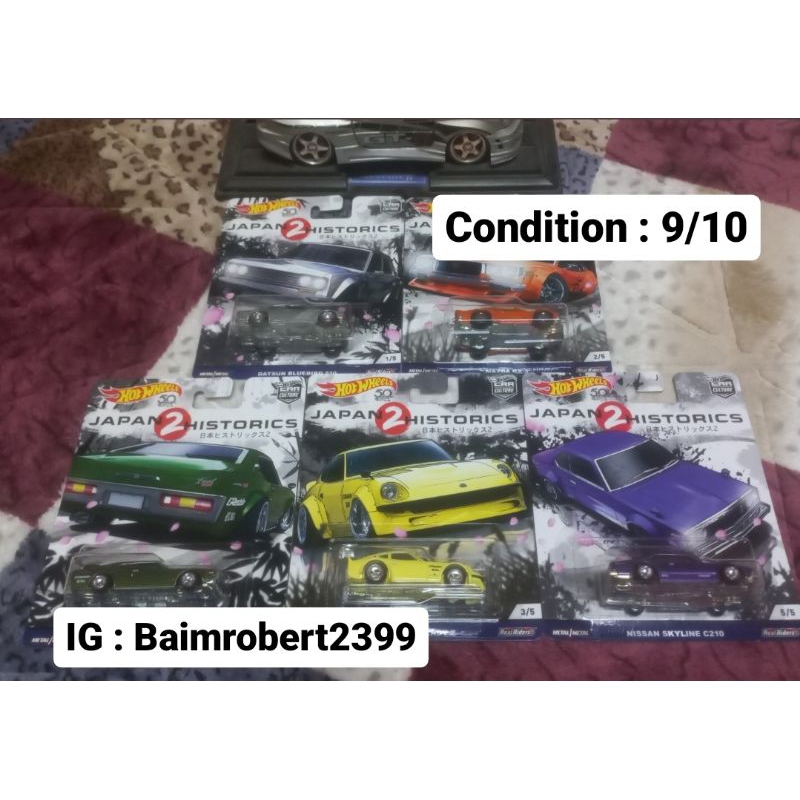 Hot Wheels Car Culture Japan Historic Set JH JH Shopee Malaysia