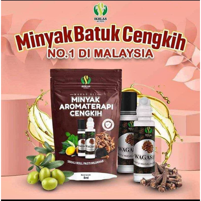 Ready Stok Minyak Batuk Viral Wagas Oil Minyak Cengkih Batuk Herba