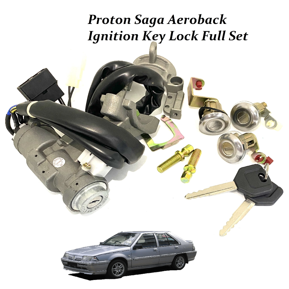 Proton Saga Iswara AEROBACK LMST Ignition Key Lock Starter Key Door Key