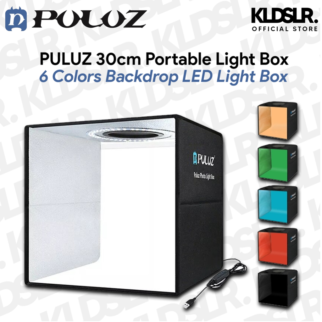 Puluz Cm Cm Cm Led Product Case Lightbox Folding Mini Photo