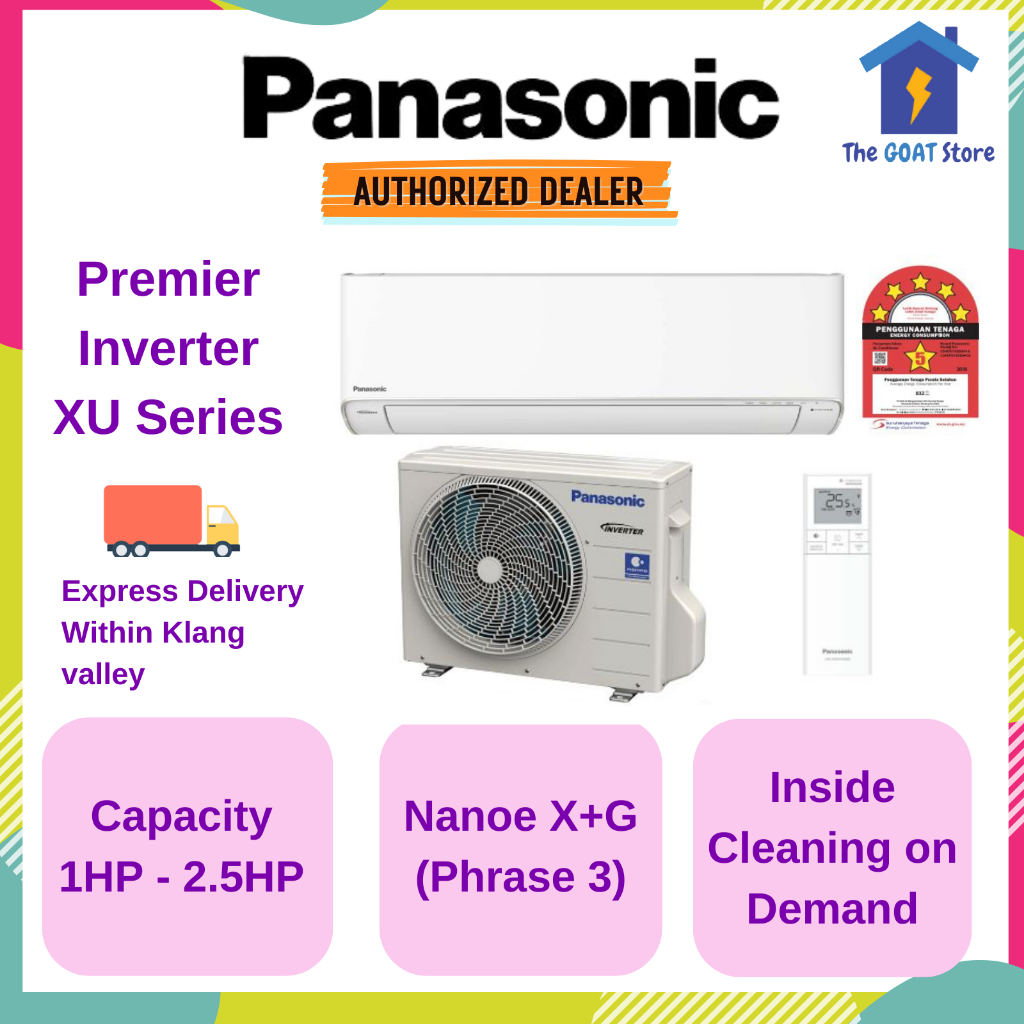 Panasonic Wall Mounted Air Conditioner With Nanoe X And Wifi Premier