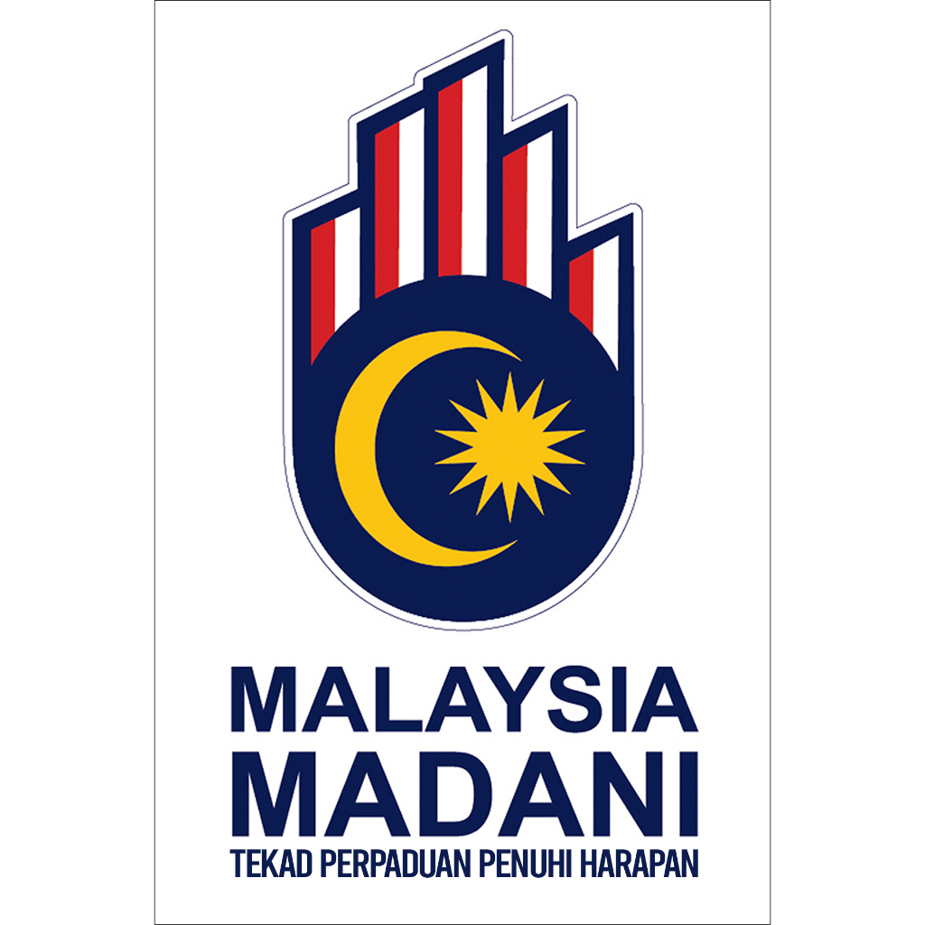 Bendera Hiasan Logo Dan Tema Merdeka Malaysia Madani Saiz A Satu