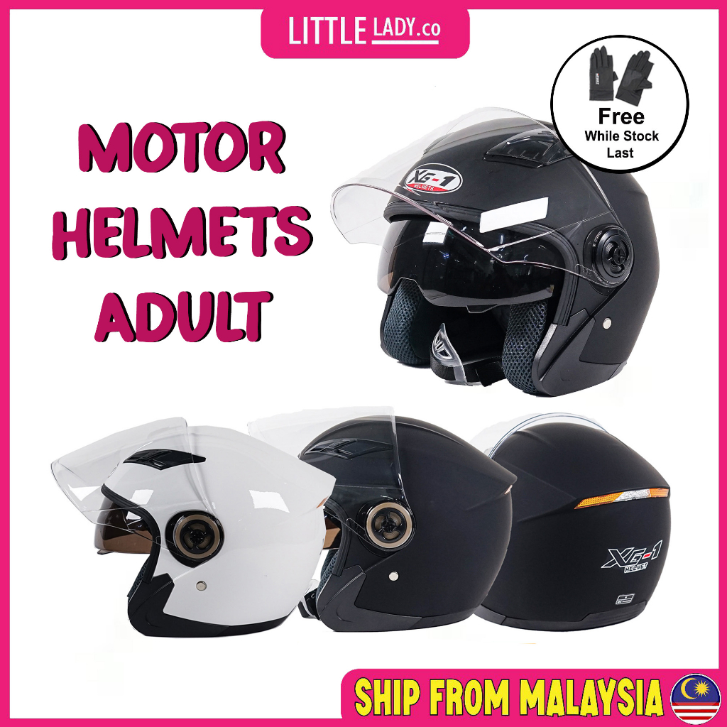 Topi Keledar Motorcycle Helmet Double Lens Helmet Sport Adult Helmet