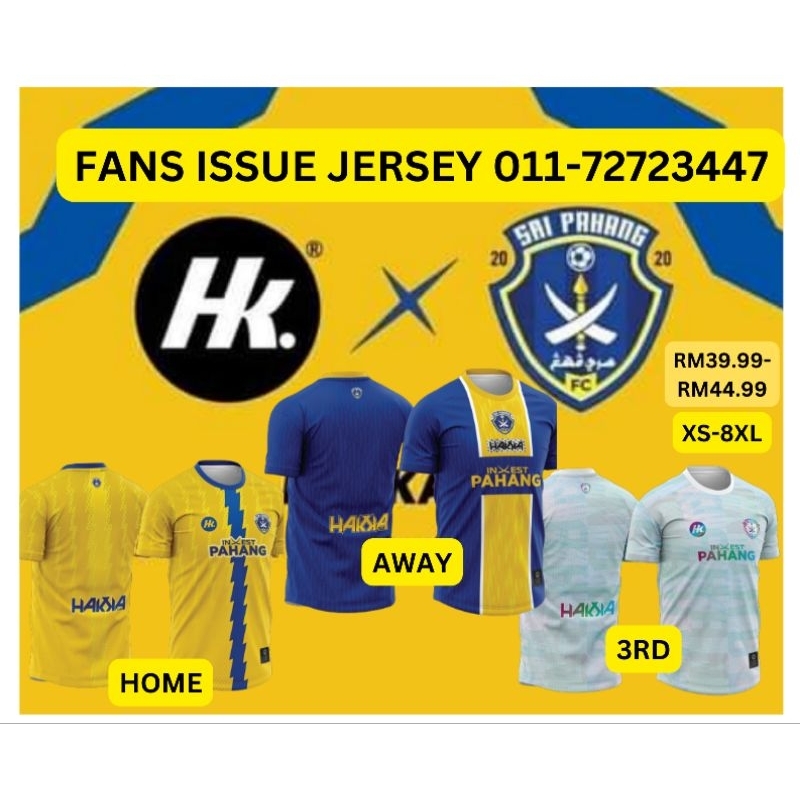 OFFICIAL Sri Pahang FC Season Jersey 2023 24 FANS ISSUE 100 Original