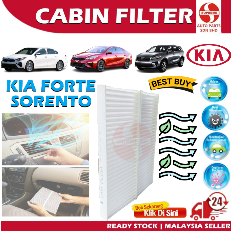 S U Cabin Air Cond Filter Kia Forte Sorento Penapis Angin Udara Kereta