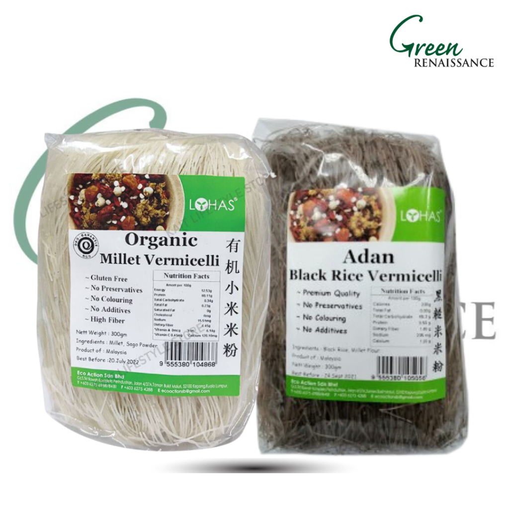 Lohas Organic Millet Adan Black Rice Vermicelli G Shopee Malaysia