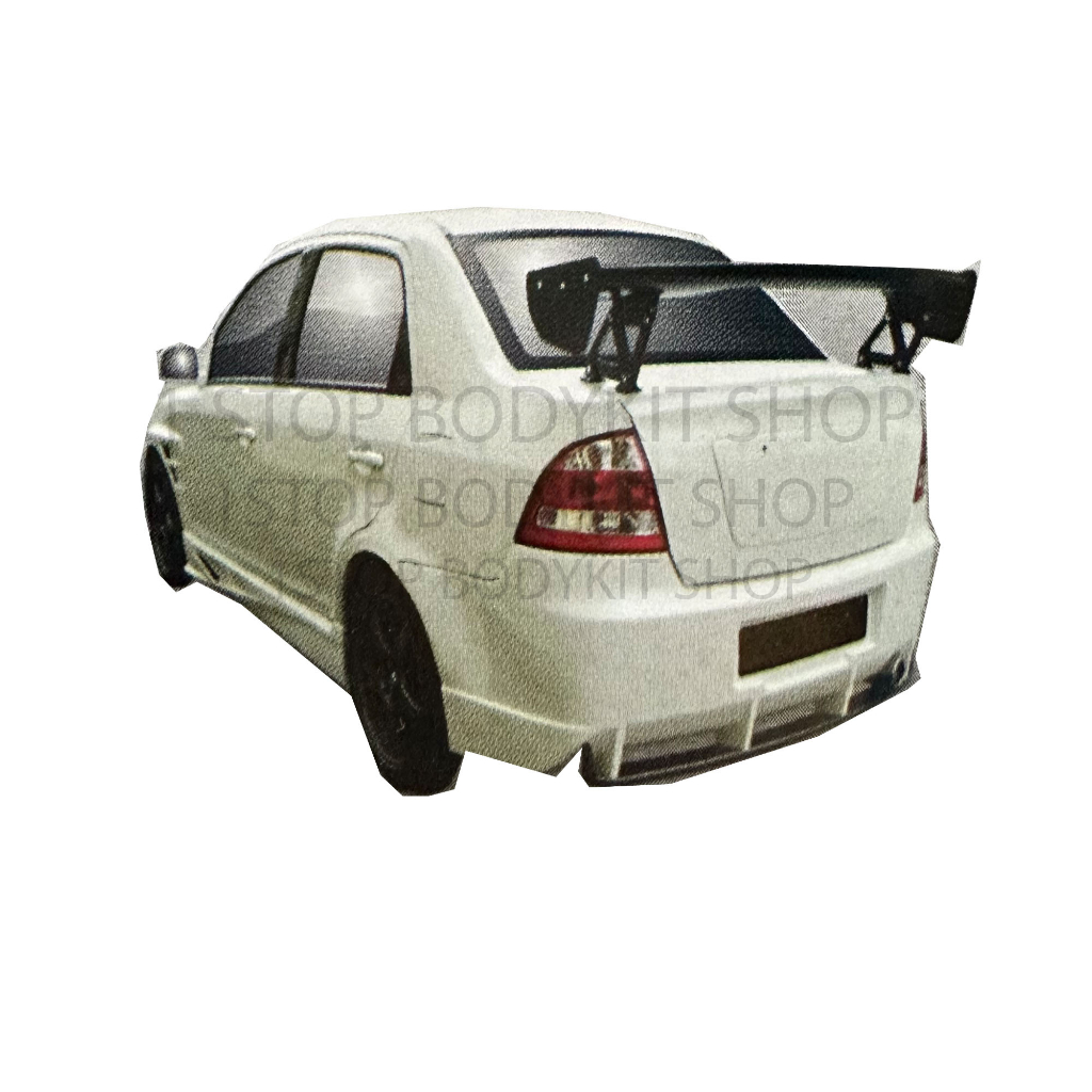 Proton Saga Blm Rear Cover Subaru V Fiber Getah Skirt Lip Bodykit