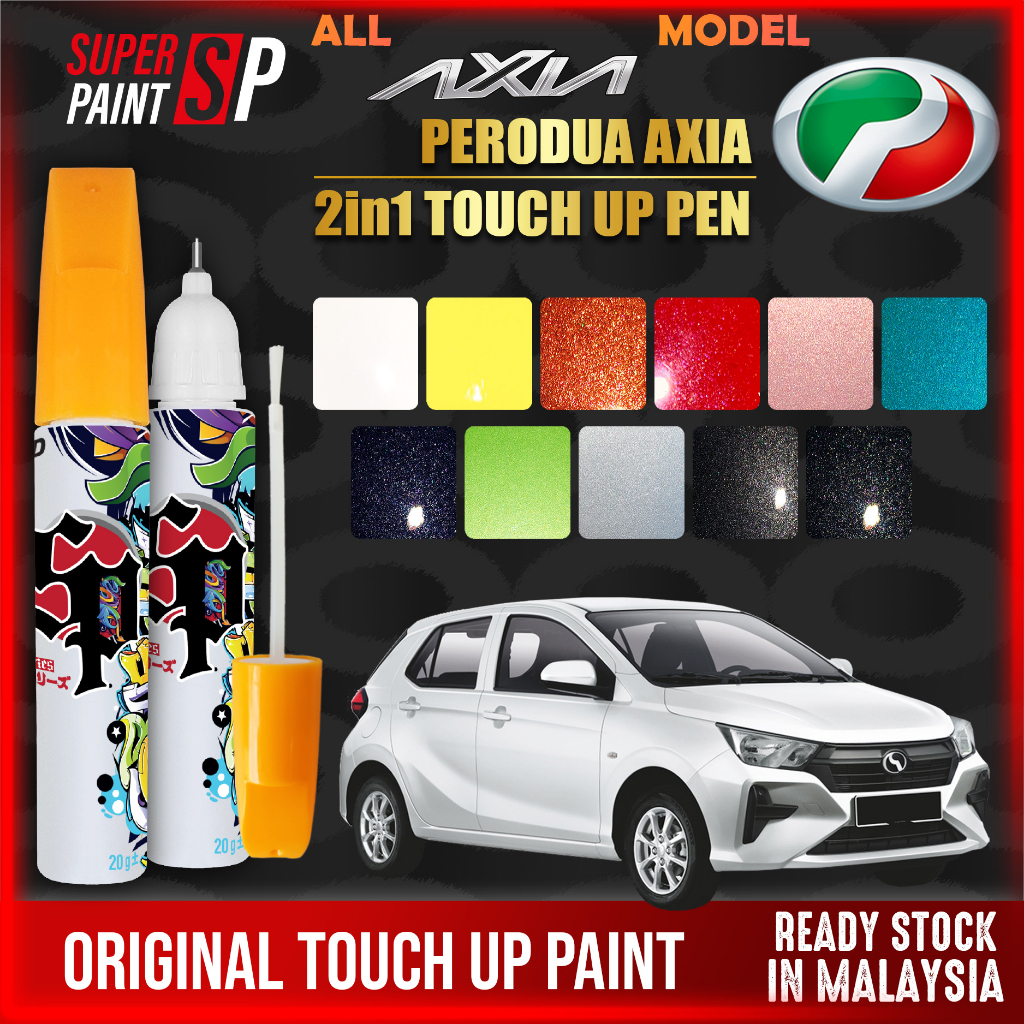 PERODUA AXIA Car Touch Up Pen All Color Touch Up Paint Scratches Pro