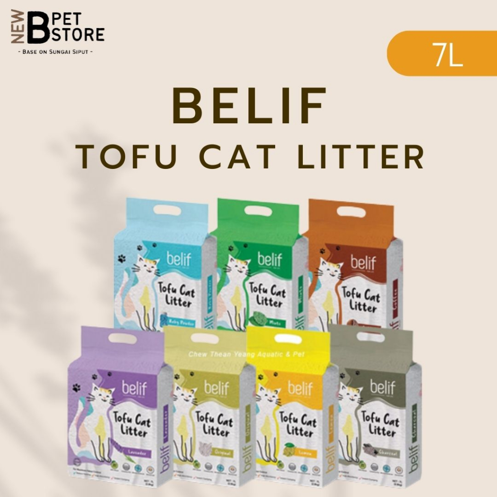 Belif Super Clumping Natural Tofu Cat Litter L Newb Pet Store