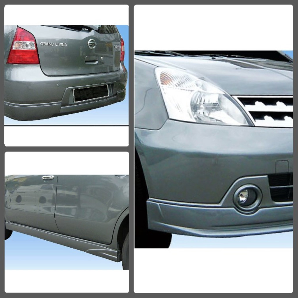 Nissan Livina St Generation L Oem Skirting Body Kit Pu Ready Stock