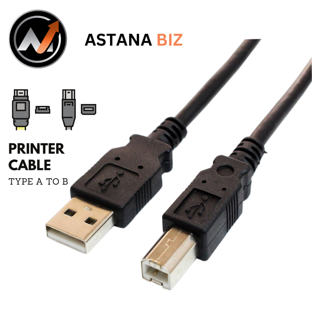 Usb A To Usb Type B Printer Cable A Male To B Male Shopee Malaysia