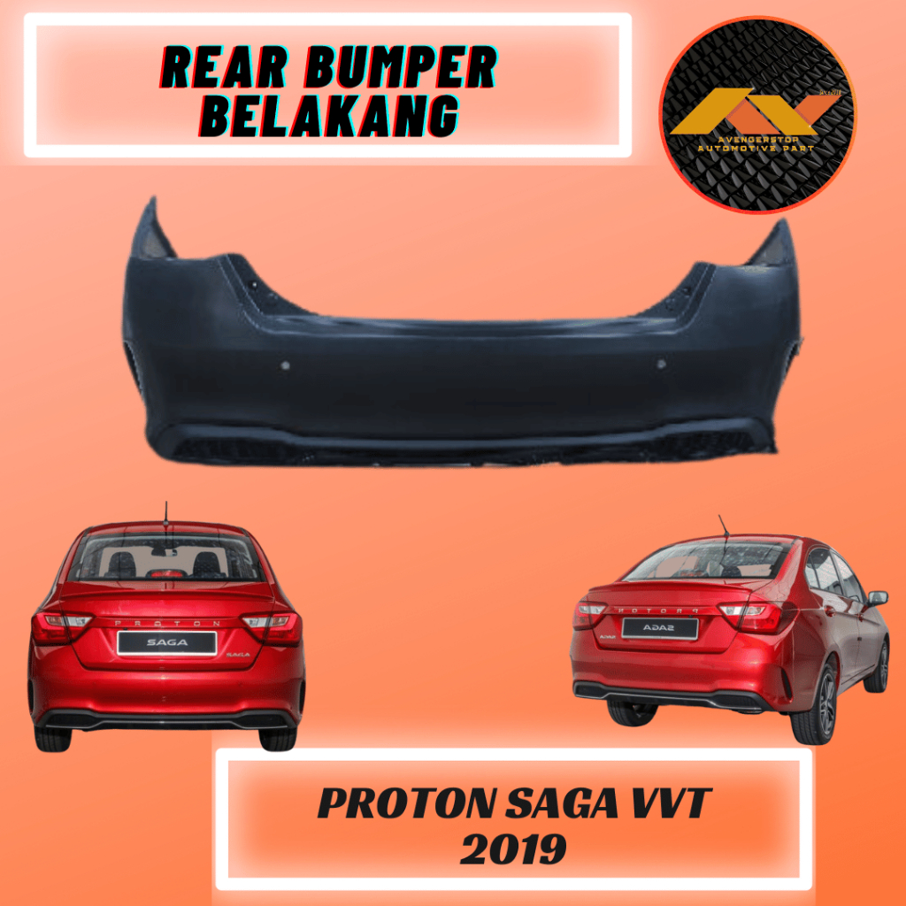 Proton Saga Vvt 2019 2023 Rear Bumper Belakang 100 High Quality Pp