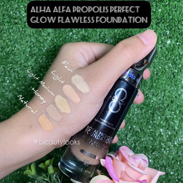 Alha Alfa Royal Propolis Foundation New Formula Original Hq With