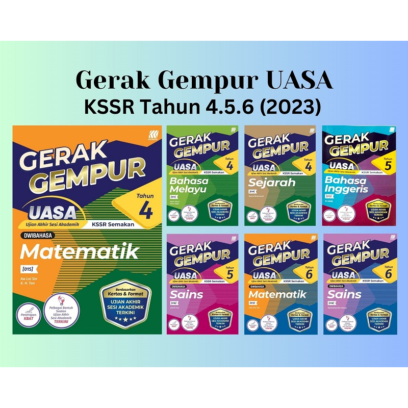 Sasbadi Gerak Gempur UASA KSSR Tahun 4 5 6 2023 Shopee Malaysia