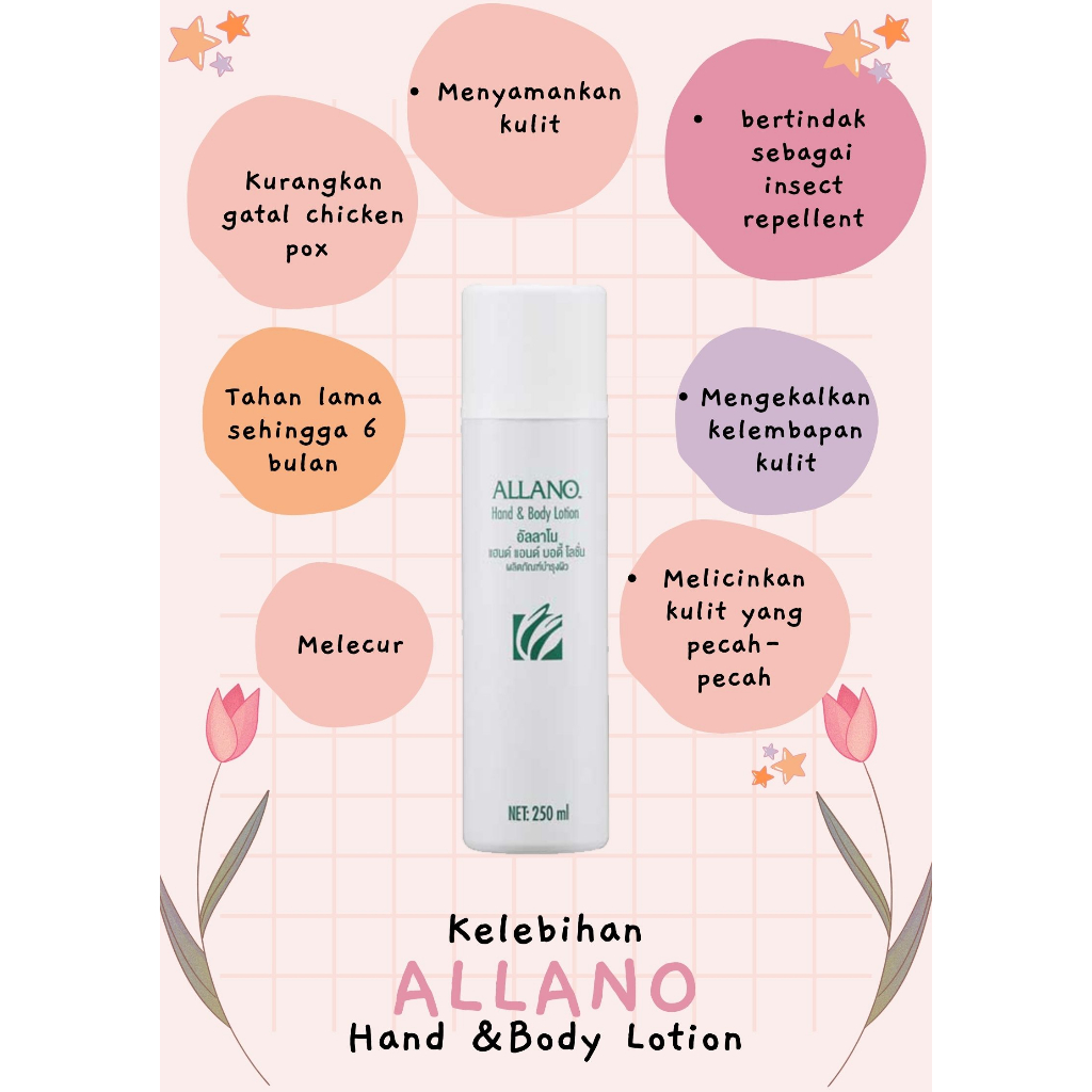 Allano Hand Body Lotion Bedak Allano Shopee Malaysia