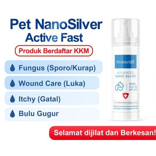 50PPM Pure Colloidal Nano Silver Pets Fungus Spray Pet Wound Treatment