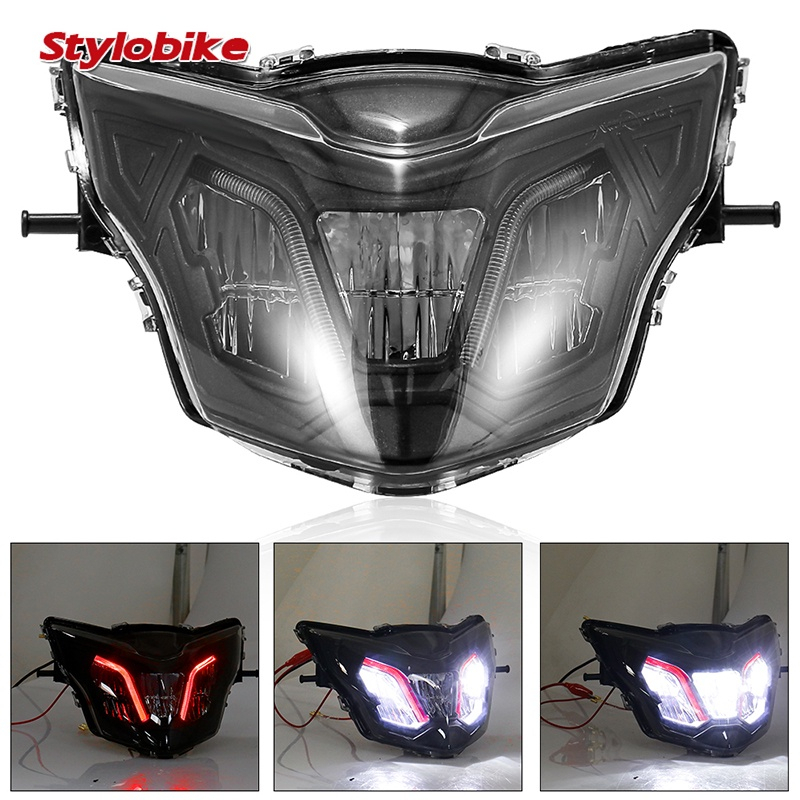 Head Lamp LC135 LC V1 V2 V3 V4 V5 V6 V7 LED Lampu Depan Head Lamp Super