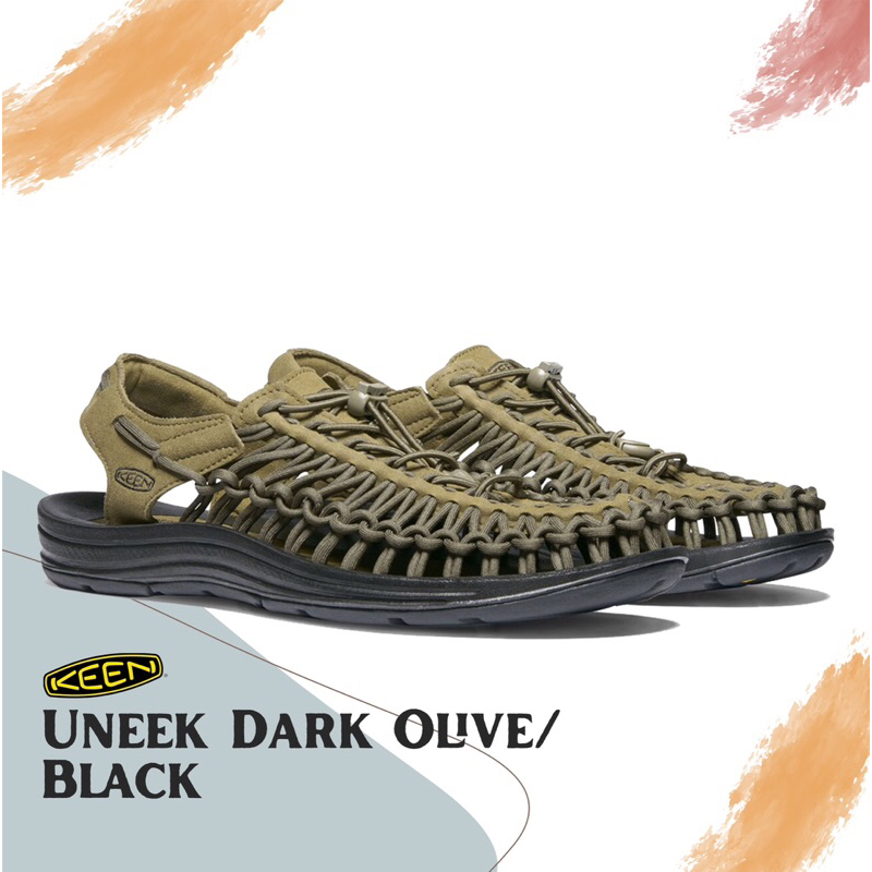 Ready Stock Keen Uneek Dark Olive Black Shopee Malaysia