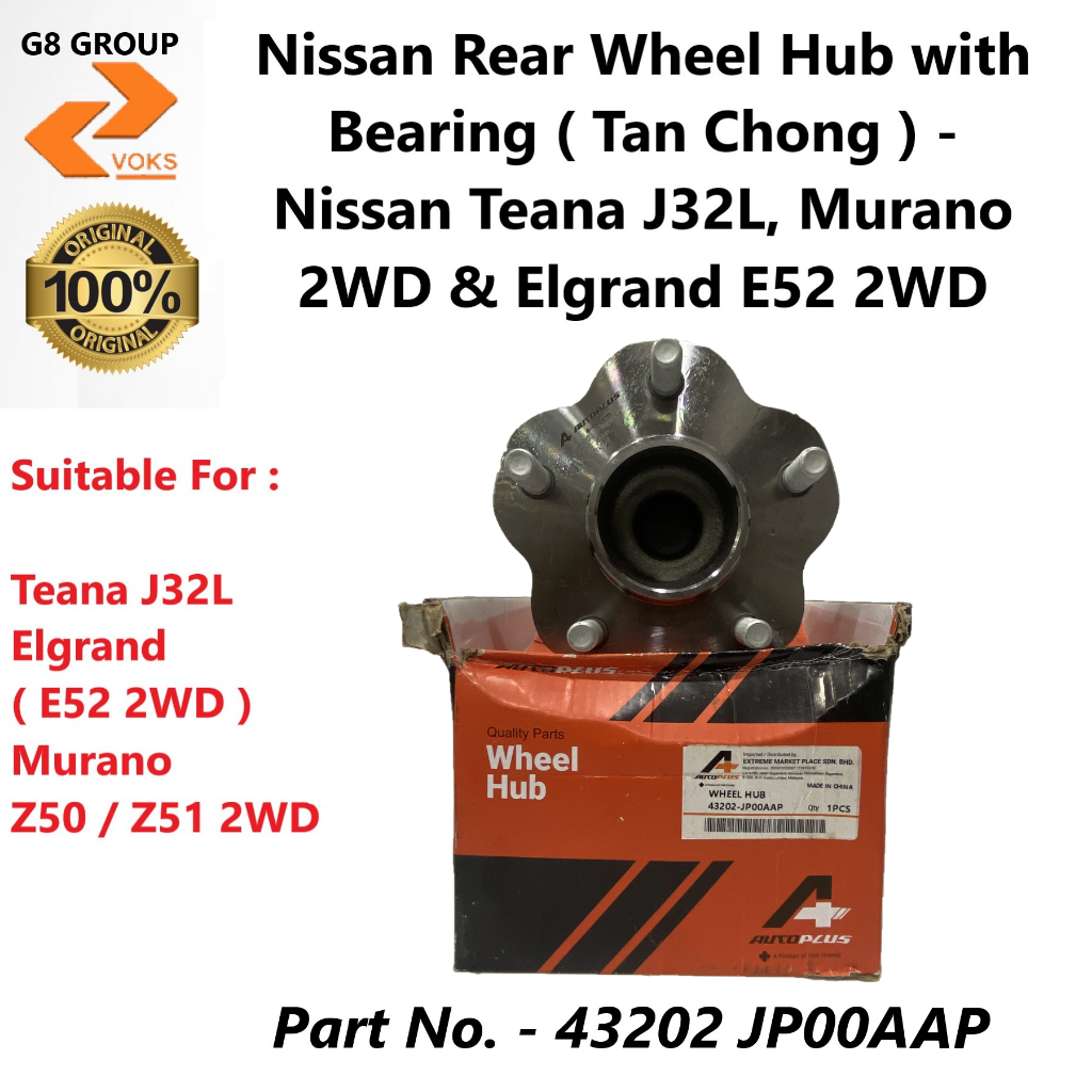 Nissan Rear Wheel Hub With Bearing Tan Chong Nissan Vanette M L