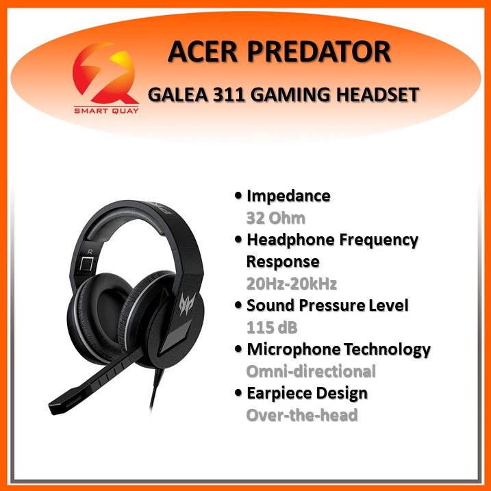 ACER PREDATOR GALEA 311 GAMING HEADSET Shopee Malaysia