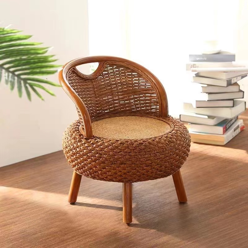 Handmade Rattan Chair Intage Home Deco Kerusi Rotan Single Rattan Chair