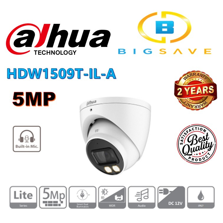 Dahua Mp Hdw T Il A Smart Dual Illuminators Eyeball Camera Shopee