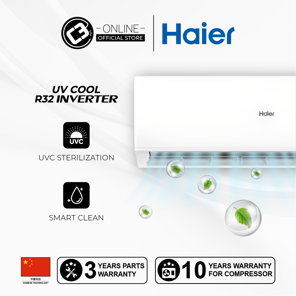 West HAIER HSU VQC22 1 0HP UV Cool Inverter Air Conditioner Wall