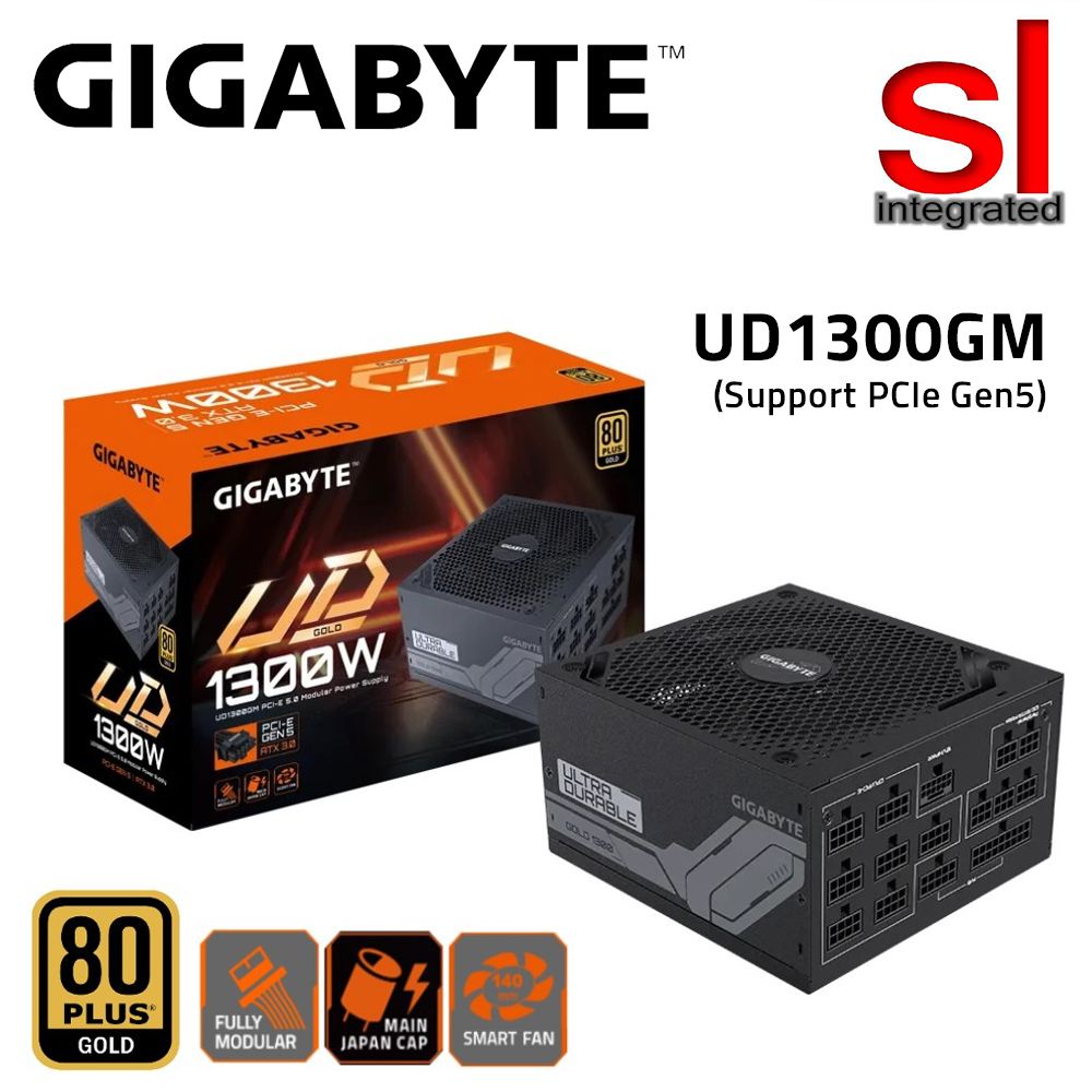 Gigabyte Ultra Durable UD1300GM PG5 Series 80 Gold PCI E Gen 5 ATX 3 0