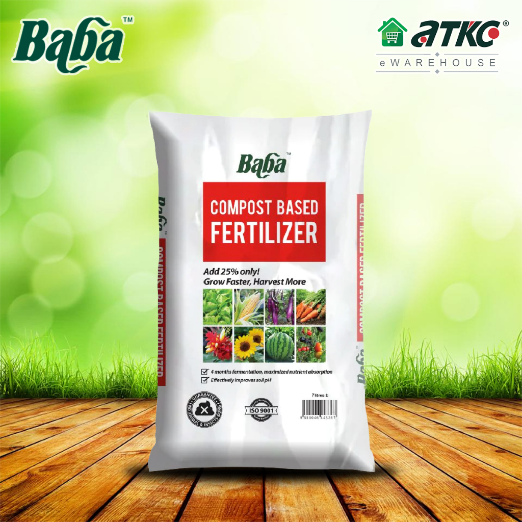 Baba Soil Compost Based Fertilizer Baja Organik Kompos L Shopee Malaysia