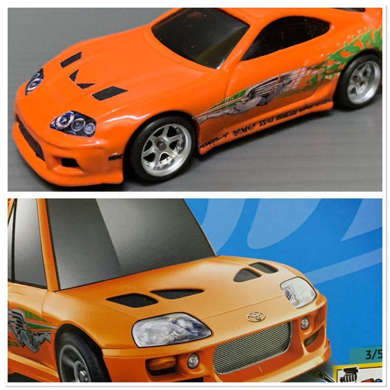 Hot Wheels Toyota Supra Fast Furious Tooned And Custom Shopee Malaysia