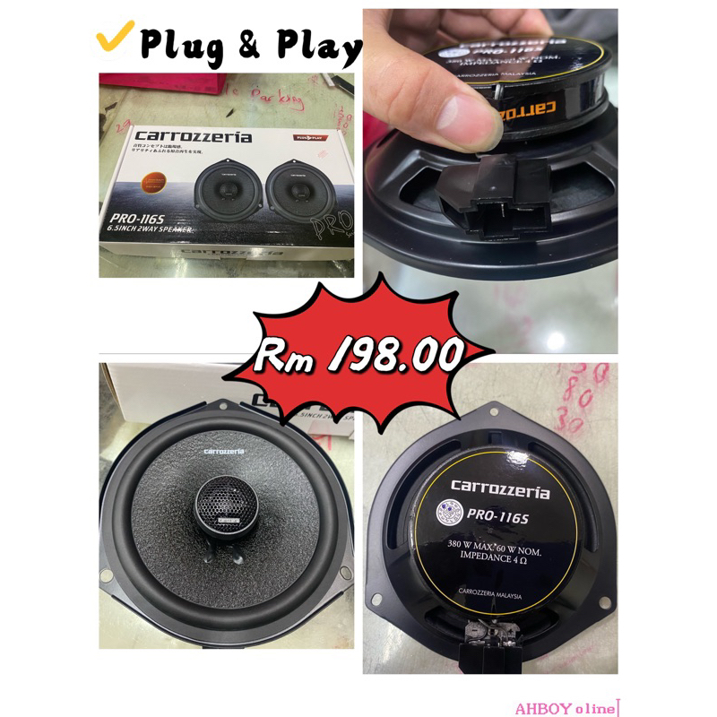 Carrozzeria Japan Speaker Plug Play To Toyota Perodua Way