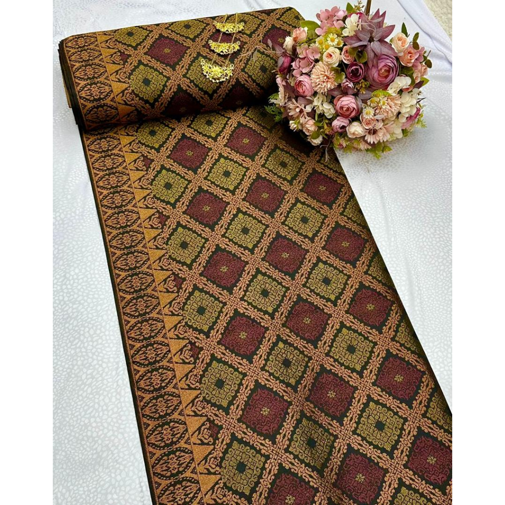 Songket Tenun Asli Kain Pasang Songket Penuh Songket Meter Ready