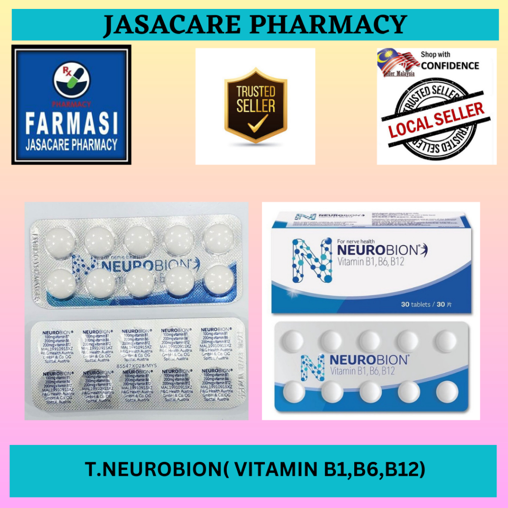 Tablet Neurobion Vitamin B B B Shopee Malaysia