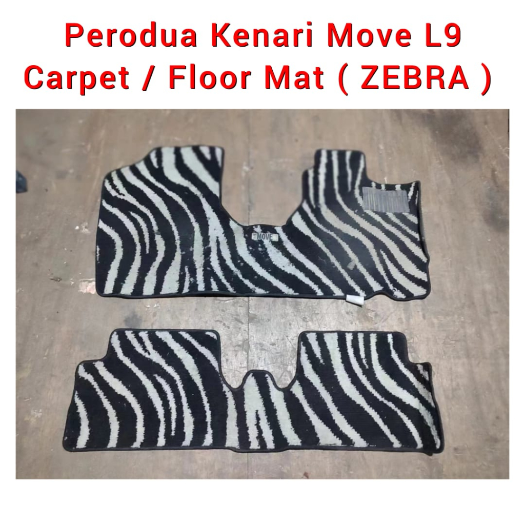 Perodua Kenari Move L Rs Carpet Zebra Type Car Floor Mat Karpet