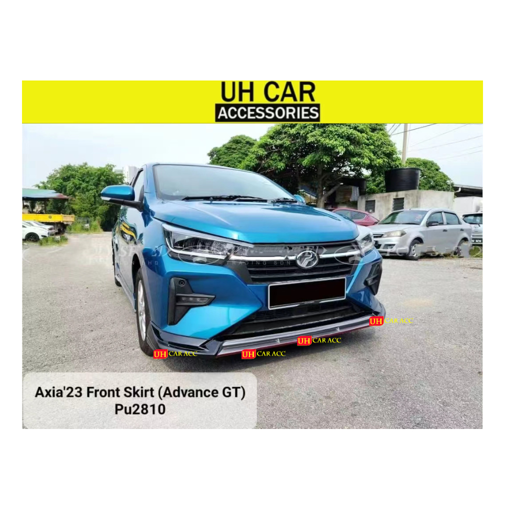 PERODUA AXIA 2023 2024 ADVANCE GT BODYKIT SKIRT PU WITH PAINT Shopee