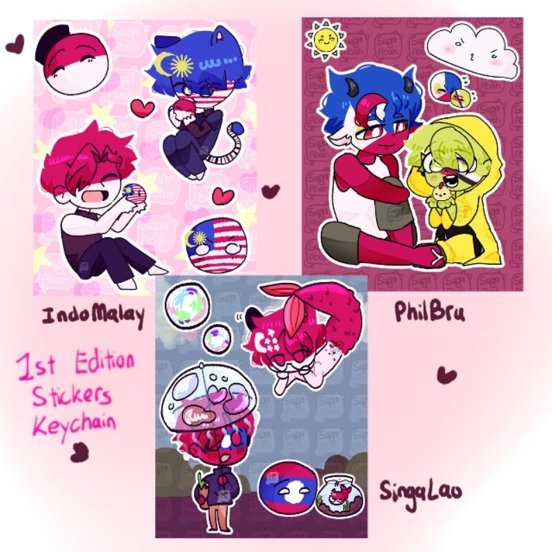 St Edition Otp Countryhumans Stickers More Incoming Shopee Malaysia