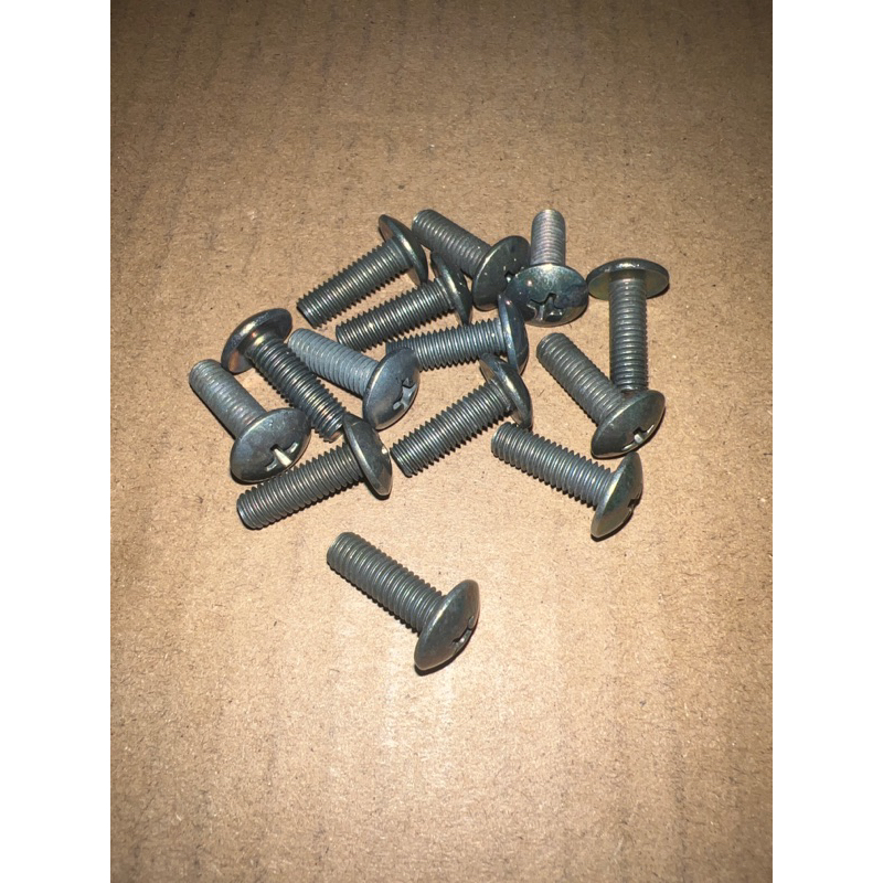 Skru Screw Bolt Saiz M Untuk Nut Besi Hijau Untuk Windshield Atau