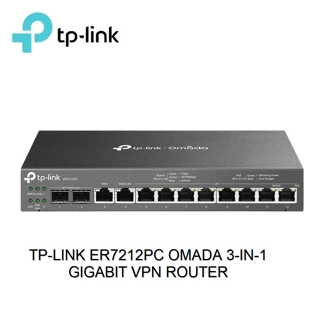 Tp Link Tl Er Tl Er Pc Omada Gigabit Vpn Router With Centralized