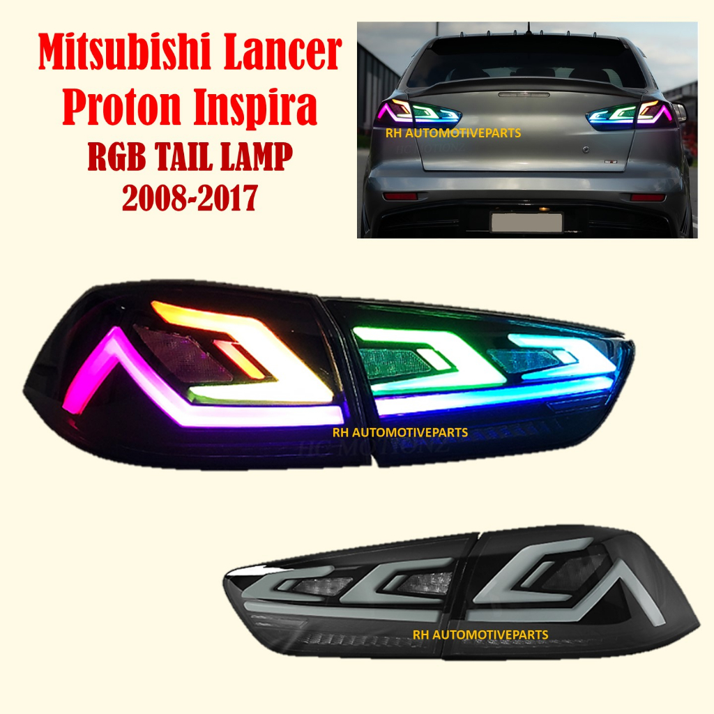 Mitsubishi Lancer EVO X GT Proton Inspira 2008 2020 RGB LED Tail Lamp