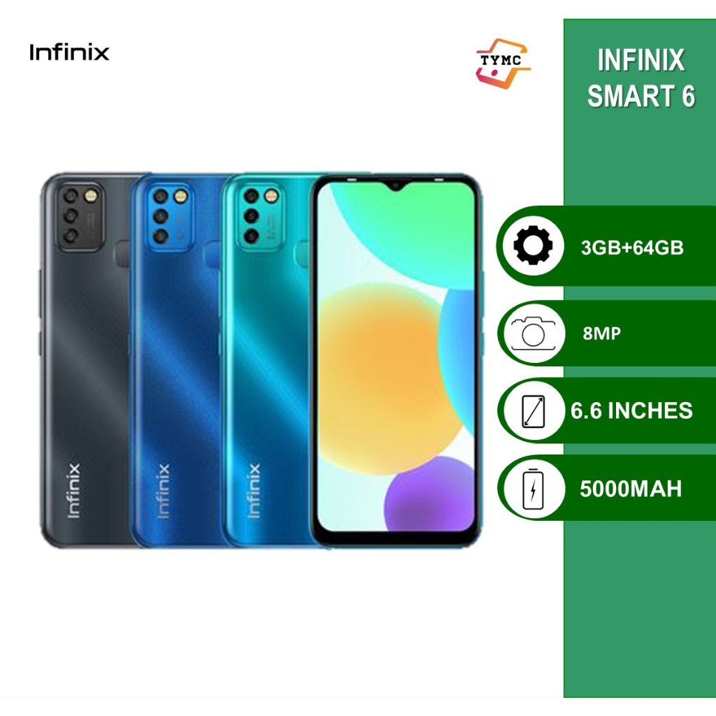 ORIGINAL Infinix Smart 6 3GB 64GB 1 Year Infinix Malaysia Warranty