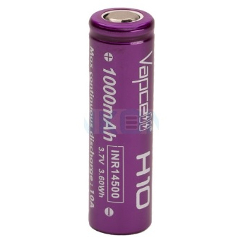 Original VapCell Battery INR 14500 1000mAh 10A Rechargeable Batteries