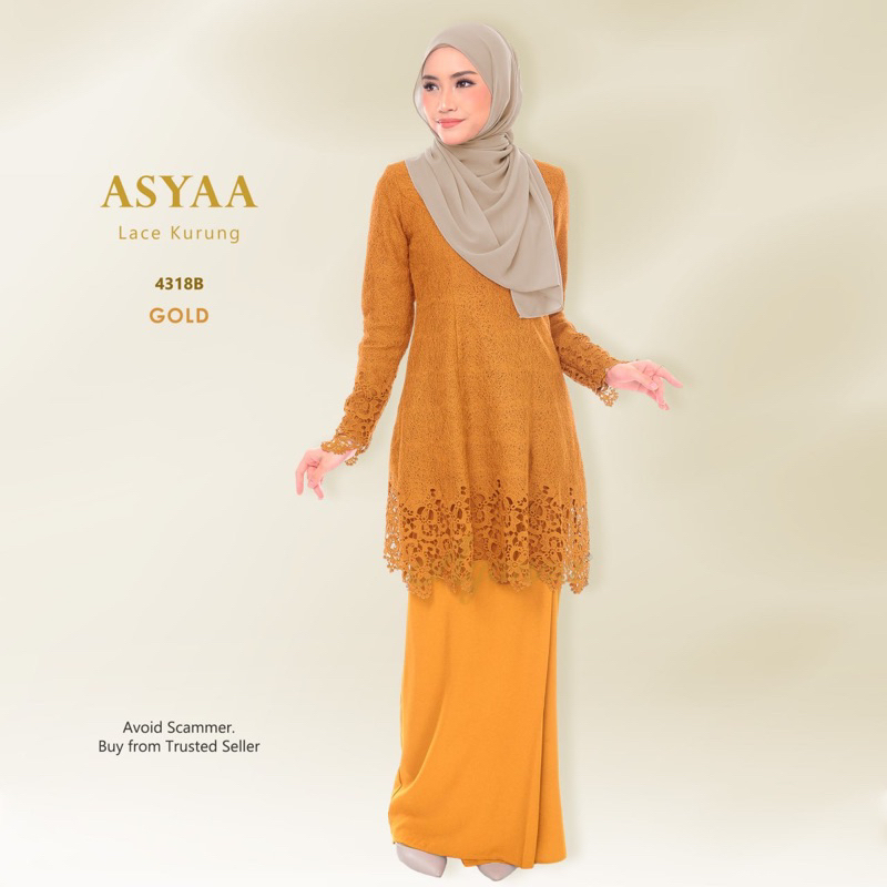 Baju Kurung Moden Lace Penuh Limited Edition By Ayanna Exclusive