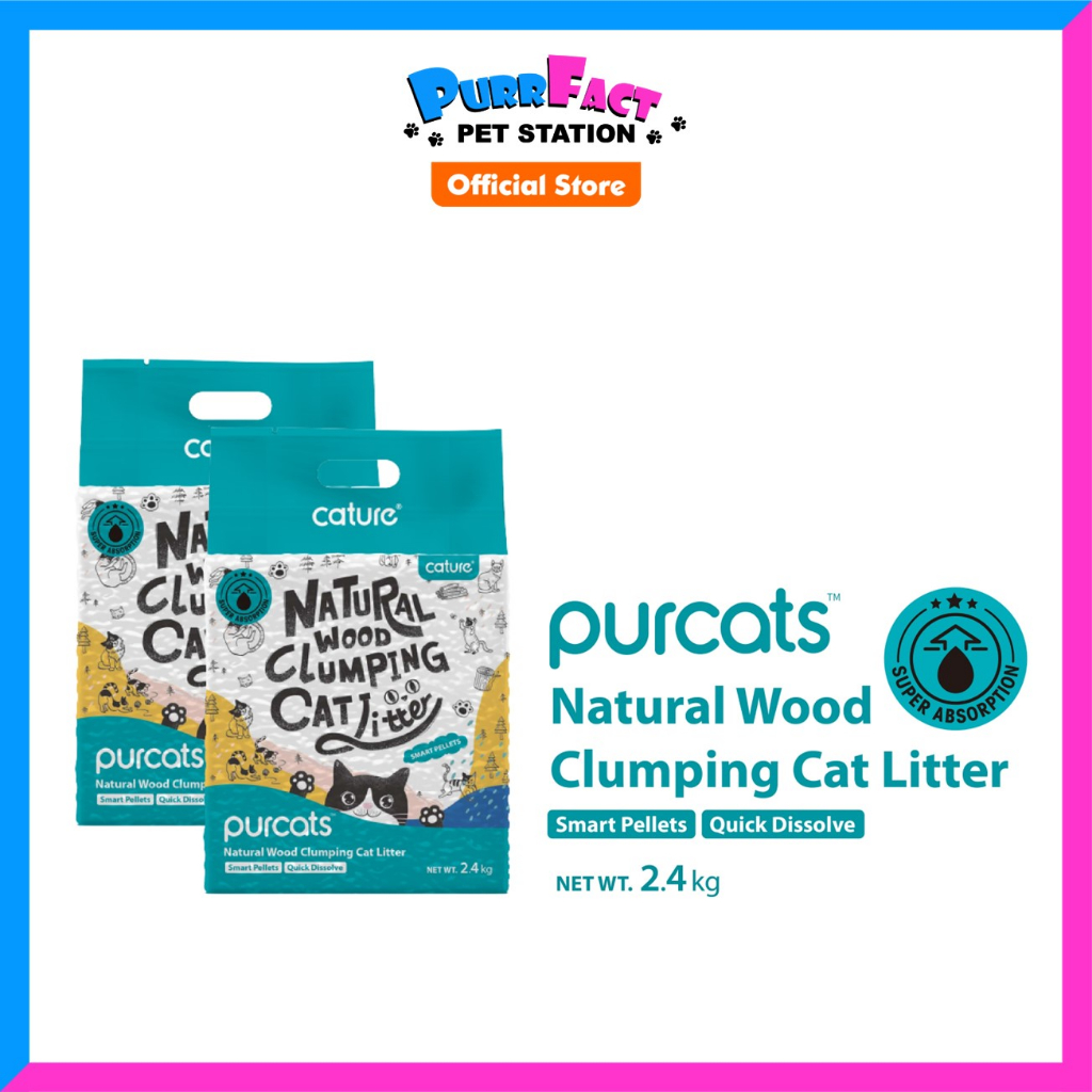 Cature Clumping Wood Cat Litter Smart Pellet L Pasir Kucing