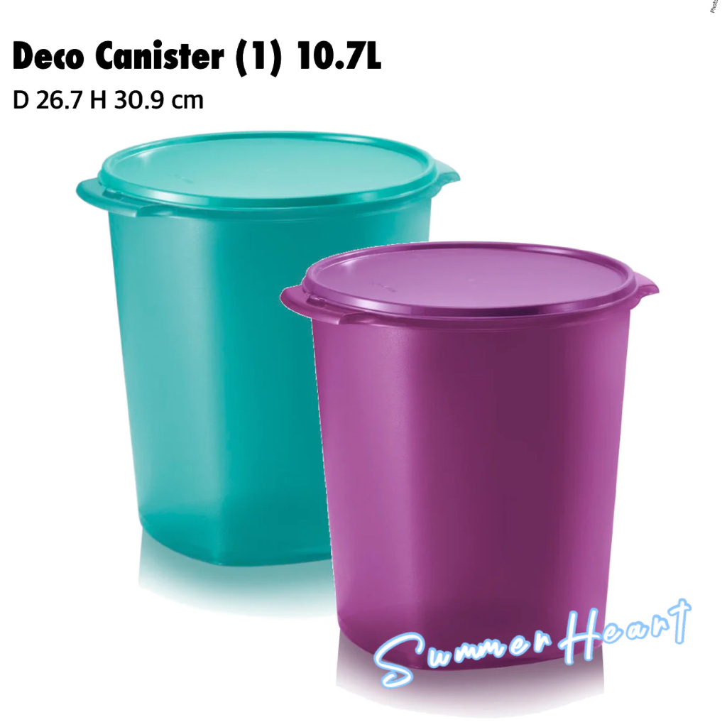 Tupperware Tall Canister L Pc Deco Canister L Pc